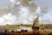 Jan van  Goyen View of Leiden from the Northeast oil painting on canvas